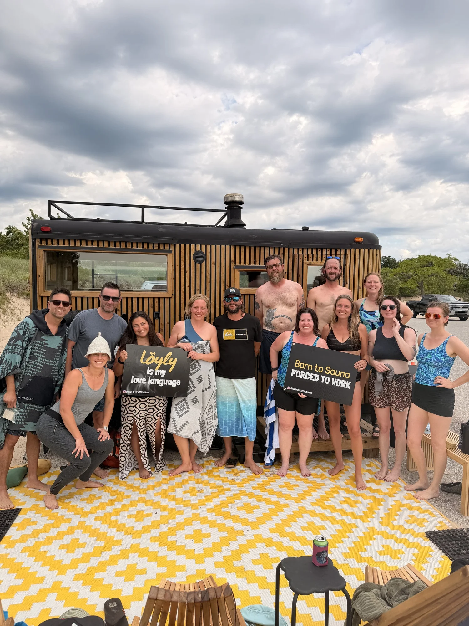 A Howl pop-up sauna event